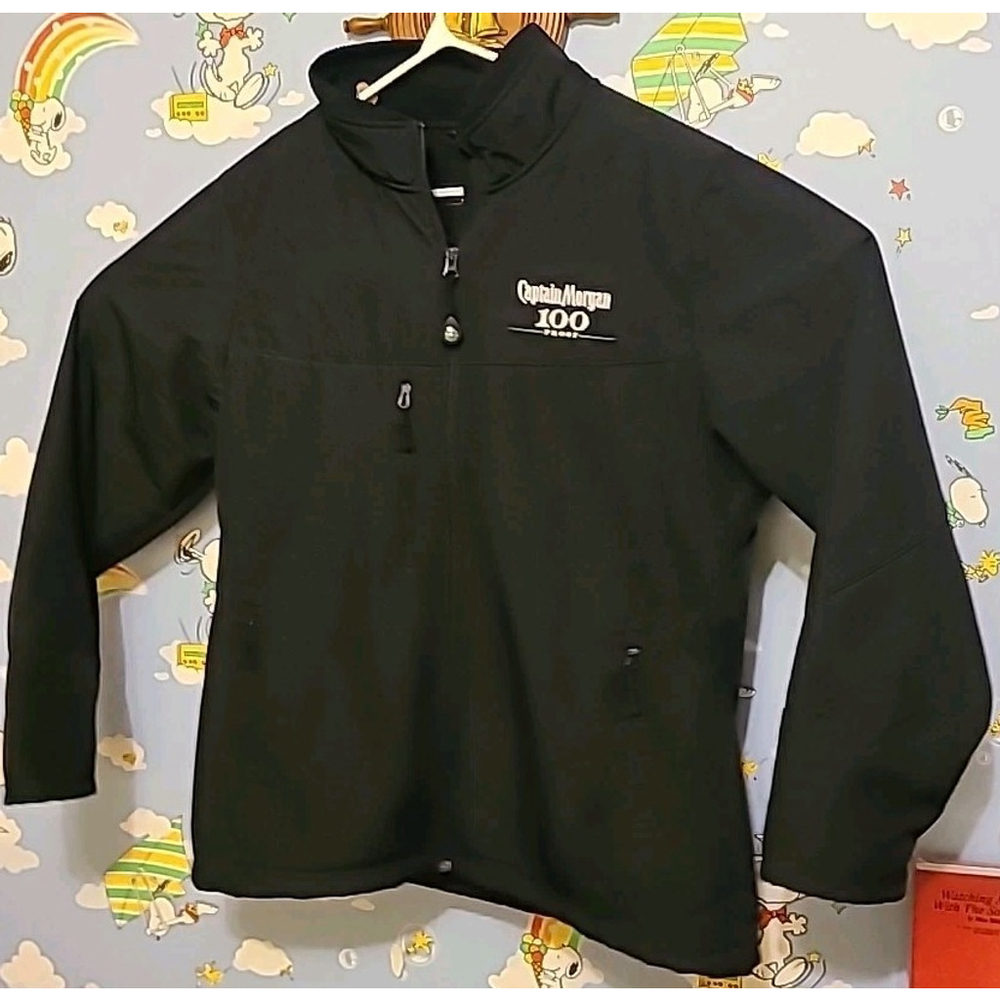 Captain Morgan Jacket Sz Large Antigua Light Weight Cold Weather Water Resistant